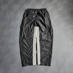 Vintage Y2K Nike Silvertab Polyester Black Track Sweatpants Large